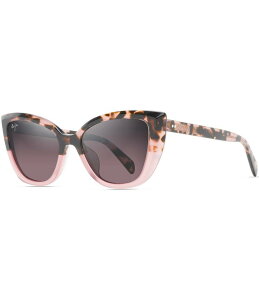 �}�E�C�W�� ���f�B�[�X �A�N�Z�T���[ �T���O���X�E�A�C�E�F�A �v���X�T�C�Y Maui Jim Women's Blossom PolarizedPlus2R Cat Eye 54mm Sunglasses Pink Havana/Rose �s���N