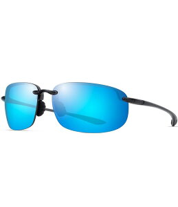 yz }ECW fB[X TOXEACEFA ANZT[ Men's Ho'okipa XL PolarizedPlus2R 67mm Oval Sunglasses Translucent Grey