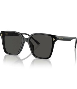 �W�~�[�`���[ ���f�B�[�X �A�N�Z�T���[ �T���O���X�E�A�C�E�F�A Jimmy Choo Woman JC5016D 61mm Rectangular Sunglasses Black �u���b�N