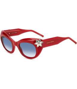 LCiw fB[X ANZT[ TOXEACEFA Carolina Herrera Women's HER 0215 50mm Cat Eye Sunglasses Red bh