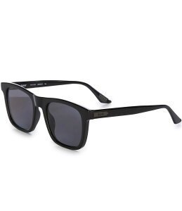 �N�G�C ���f�B�[�X �A�N�Z�T���[ �T���O���X�E�A�C�E�F�A QUAY Men's Flip Side 45mm Polarized Square Sunglasses Black/Smoke �u���b�N
