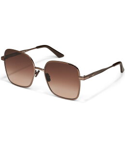yz NGC fB[X TOXEACEFA ANZT[ Women's 5th Ave 56mm Oversized Square Sunglasses Chocolate/Brown Fawn