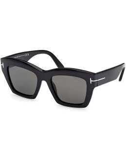 yz gEtH[h fB[X TOXEACEFA ANZT[ Women's Luna 52mm Butterfly Sunglasses Shiny Black