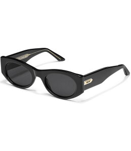 yz NGC fB[X TOXEACEFA ANZT[ Women's So What 37mm Oval Sunglasses Black/Smoke