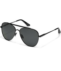 yz NGC fB[X TOXEACEFA ANZT[ Men's Free Fall 55mm Polarized Aviator Sunglasses Black/Smoke Polarized