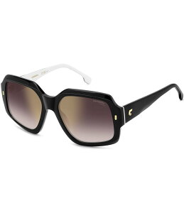 J[i fB[X ANZT[ TOXEACEFA Carrera Women's 3045/S 56mm Square Sunglasses Black White zCg