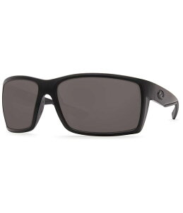 【送料無料】 コスタ レディース サングラス・アイウェア アクセサリー Reefton Polarized Rectangle Sunglasses Blackout Grey