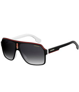 yz J[i fB[X TOXEACEFA ANZT[ Unisex 1001/S Oversized Square 62mm Polarized Sunglasses Black White