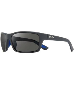 { fB[X ANZT[ TOXEACEFA Revo Rebel Rectangular Polarized 64mm Sunglasses Matte Grey with Graphite Lens Ot@Cg