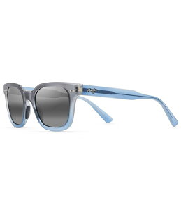 yz }ECW fB[X TOXEACEFA ANZT[ Shore Break PolarizedPlus2R Square 50mm Sunglasses Matte Translucent Blue Grey Fade