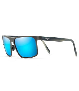 �}�E�C�W�� ���f�B�[�X �A�N�Z�T���[ �T���O���X�E�A�C�E�F�A �v���X�T�C�Y Maui Jim Wana PolarizedPlus2R Rectangular 61mm Sunglasses Brushed Dark Gunmetal �K�����^��