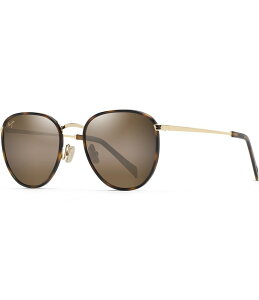 �}�E�C�W�� ���f�B�[�X �A�N�Z�T���[ �T���O���X�E�A�C�E�F�A �v���X�T�C�Y Maui Jim Unisex Noni PolarizedPlus2R Round 54mm Sunglasses Tortoise/Gold �S�[���h