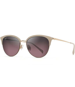 yz }ECW fB[X TOXEACEFA ANZT[ Women's Olili PolarizedPlus2R Cat Eye 55mm Sunglasses Milky Almond