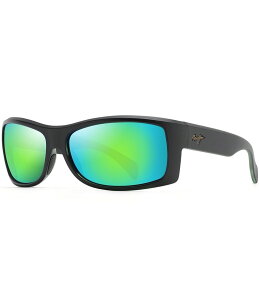 yz }ECW fB[X TOXEACEFA ANZT[ Equator PolarizedPlus2R Wrap 64.5mm Mirrored Sunglasses Matte Black/Olive Interior