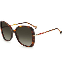 yz LCiw fB[X TOXEACEFA ANZT[ Women's CH0025 58mm Butterfly Sunglasses Havana