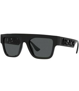 FT[` fB[X ANZT[ TOXEACEFA S Versace Rock Icon 90's Logo Sunglasses Black ubN