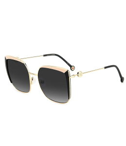 LCiw fB[X ANZT[ TOXEACEFA Carolina Herrera Women's Her0111 Square Sunglasses Black Nude ubN