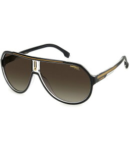 【送料無料】 カレーナ レディース サングラス・アイウェア アクセサリー Men's 1057/s Aviator Sunglasses Black Gold