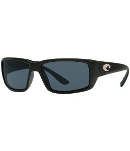 【送料無料】 コスタ レディース サングラス・アイウェア アクセサリー Men's Fantail 580 Polarized Rectangle Sunglasses Black