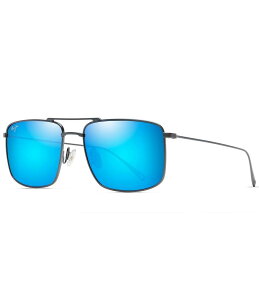 �}�E�C�W�� ���f�B�[�X �A�N�Z�T���[ �T���O���X�E�A�C�E�F�A Maui Jim Unisex Mikioi 54mm Aviator Polarized Sunglasses Dove Grey �O���[