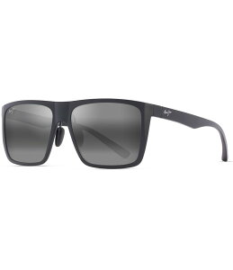 yz }ECW fB[X TOXEACEFA ANZT[ Men's Honokalani 58mm Polarized Rectangle Translucent Sunglasses Matt Black