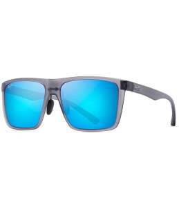 yz }ECW fB[X TOXEACEFA ANZT[ Men's Honokalani 58mm Polarized Rectangle Translucent Sunglasses Translucent Grey