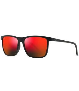 yz }ECW fB[X TOXEACEFA ANZT[ Men's One Way 55mm Rectangular Polarized Sunglasses Black Matte