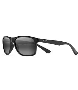 yz }ECW fB[X TOXEACEFA ANZT[ Men's Onshore PolarizedPlus2R Gloss Black Rectangular 58mm Sunglasses Gloss Black