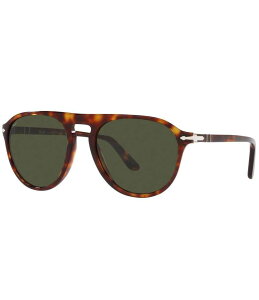 yz y\ fB[X TOXEACEFA ANZT[ Unisex PO3302S Havana 55mm Aviator Sunglasses Havana
