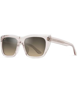 yz }ECW fB[X TOXEACEFA ANZT[ Women's Aloha Lane PolarizedPlus2R Rectangle 56mm Sunglasses Transparent Pink