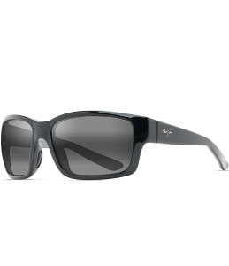yz }ECW fB[X TOXEACEFA ANZT[ Men's Mangroves PolarizedPlus2R Wrap 60mm Sunglasses Black Gloss