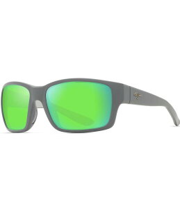 yz }ECW fB[X TOXEACEFA ANZT[ Men's Mangroves PolarizedPlus2R Wrap 60mm Mirrored Sunglasses Matte Dark Grey