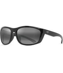yz }ECW fB[X TOXEACEFA ANZT[ Unisex Nuu Landing PolarizedPlus2R 62mm Wrap Sunglasses Black Gloss