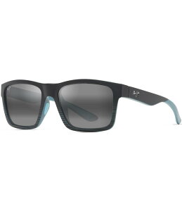 yz }ECW fB[X TOXEACEFA ANZT[ Unisex The Flats PolarizedPlus2R 57mm Rectangle Sunglasses Black/Teal