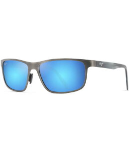 yz }ECW fB[X TOXEACEFA ANZT[ Men's Anemone PolarizedPlus2R 60mm Rectangle Mirrored Sunglasses Brushed Dark Gunmetal