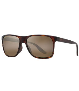yz }ECW fB[X TOXEACEFA ANZT[ Men's Pailolo PolarizedPlus2R 58.5mm Tortoise Rectangle Sunglasses Matte Tortoise