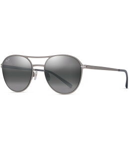yz }ECW fB[X TOXEACEFA ANZT[ Unisex Half Moon PolarizedPlus2R 52mm Round Sunglasses Titanium