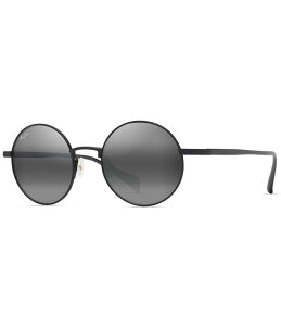 yz }ECW fB[X TOXEACEFA ANZT[ Unisex Mokupuni PolarizedPlus2R 52mm Round Sunglasses Deep Black