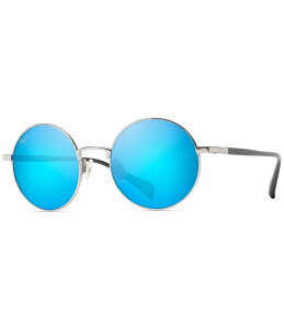 yz }ECW fB[X TOXEACEFA ANZT[ Unisex Mokupuni PolarizedPlus2R 52mm Mirrored Round Sunglasses Titanium