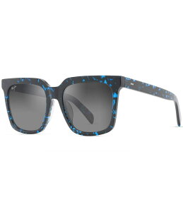 �}�E�C�W�� ���f�B�[�X �A�N�Z�T���[ �T���O���X�E�A�C�E�F�A �v���X�T�C�Y Maui Jim Women's Rooftops PolarizedPlus2R 54mm Tortoise Square Sunglasses Blue Tortoise �u���[
