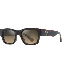 yz }ECW fB[X TOXEACEFA ANZT[ Unisex Kenui PolarizedPlus2R53mm Havana Rectangle Sunglasses Dark Havana