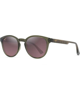 yz }ECW fB[X TOXEACEFA ANZT[ Unisex Hiehie PolarizedPlus2R50mm Round Sunglasses Transparent Green
