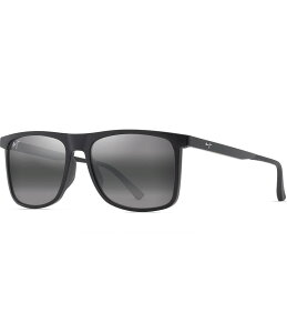 yz }ECW fB[X TOXEACEFA ANZT[ Men's Makamae PolarizedPlus2R 56mm Square Sunglasses Matte Black