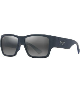 yz }ECW fB[X TOXEACEFA ANZT[ Unisex Ka'olu PolarizedPlus2R 57mm Wrap Sunglasses Matte Blue