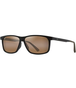 yz }ECW fB[X TOXEACEFA ANZT[ Men's Pulama PolarizedPlus2R 59mm Rectangle Sunglasses Matte Brown