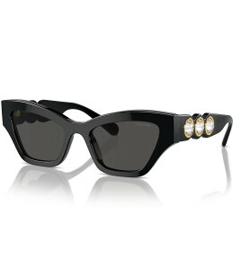 yz XtXL[ fB[X TOXEACEFA ANZT[ Women's SK6021 53mm Cat Eye Sunglasses Black