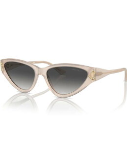 yz W~[`[ fB[X TOXEACEFA ANZT[ Women's JC5019 55mm Cat Eye Sunglasses Opal Sand