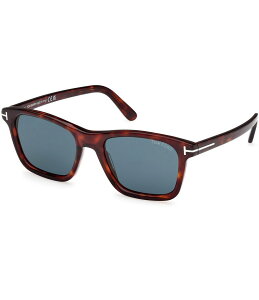 gEtH[h fB[X ANZT[ TOXEACEFA Shiny Red Havana/Dark Teal TOM FORD Men's Barron 54mm Tortoise Frame Square Sunglasses