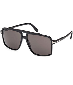 yz gEtH[h fB[X TOXEACEFA ANZT[ Men's Kemp 59mm Navigator Sunglasses Shiny Black/Smoke