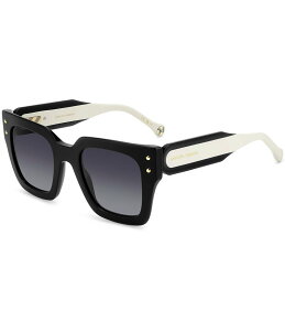 LCiw fB[X ANZT[ TOXEACEFA Carolina Herrera Women's HER0255 51mm Square Sunglasses Black ubN